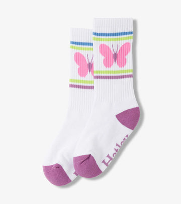 Hatley Girls Butterfly Tube Socks